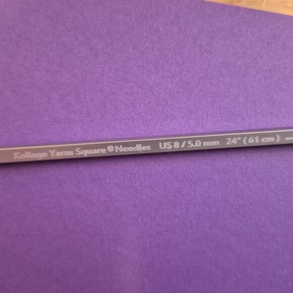 Kollage Square tipped circular knitting needles --Two pairs- Size 8 and Size 3 - Picture 4 of 6